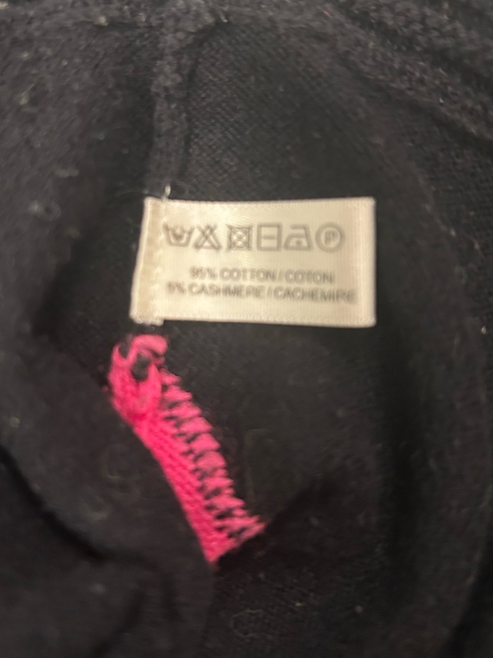 Lisa Todd Black Crewneck Sweater with Pink and Tan Arrow Motif - Picture 7 of 9